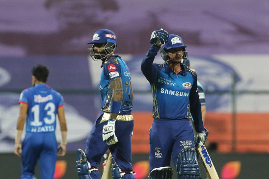 MI Vs DC, IPL-13: मुंबई इंडियंस ने दिल्ली कैपिटल्स को 5 विकेट से हराया, सूर्यकुमार और डिकॉक के अर्धशतक