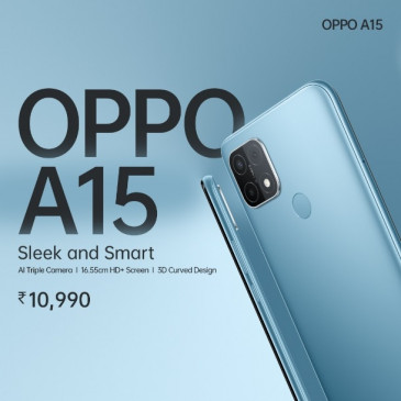 Oppo launched A15 with AI triple camera in India