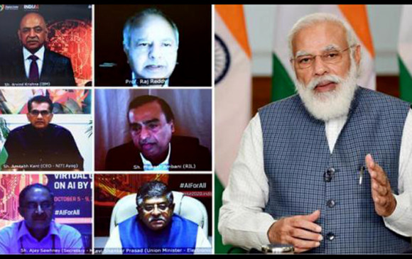 पीएम मोदी ने आर्टिफिशियल इंटेलीजेंस पर आयोजित शिखर सम्मेलन का उद्घाटन किया, बोले- भारत AI का हब बने