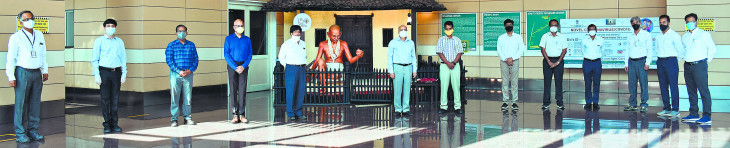 Replica of Bapus hut ready at metro station of Nagpur