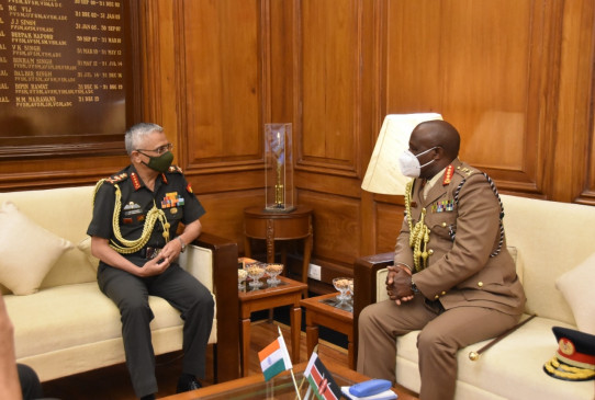  केन्या रक्षा बल के प्रमुख 5 दिनों की भारत यात्रा पर 