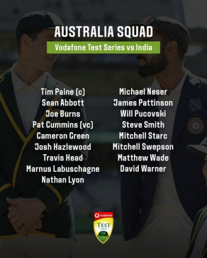 भारत से टेस्ट सीरीज के लिए पुकोवस्की, ग्रीन आस्ट्रेलियाई टीम में शामिल