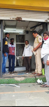 Thieves blown away ATM machine full of millions of rupees