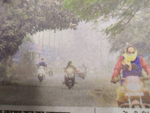 Air pollution rises as temperature drops, AQI reaches 291 - temperature, 5.8 degrees Celsius
