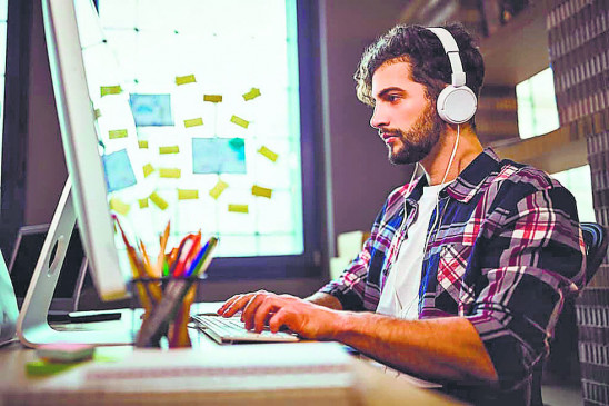 Music will make work from home energetic