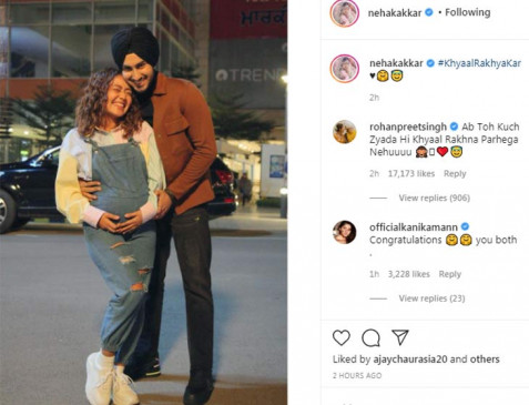 प्रेग्नेंट हैं नेहा कक्कड़, बेबी बंप के साथ तस्वीर शेयर करते हुए पति के लिए लिखी ये खास बात 