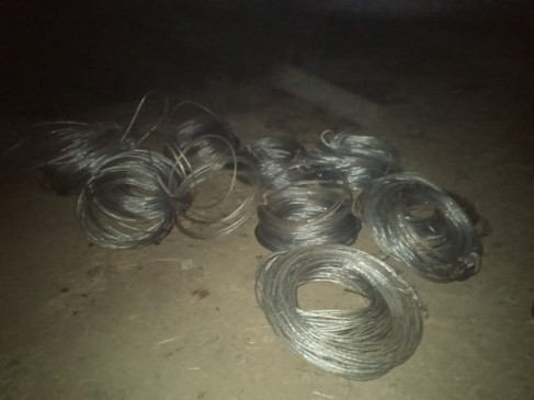 Two arrested for stealing the high-tension line