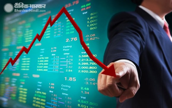 Closing bell: 8 दिन बाद गिरावट के साथ बंद हुआ शेयर बाजार, सेंसेक्स 263 अंक लुढ़का