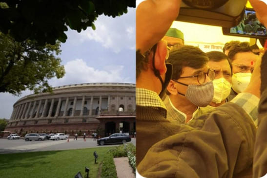  संजय राउत पहुंचे गाजीपुर बॉर्डर, कहा - आंखों में आंसू देख नहीं रह सके, उधर-राज्यसभा की कार्यवाही स्थगित