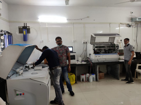 The pathology of the district hospital equipped with hi-tech machines, will be investigated on the lines of private lab
