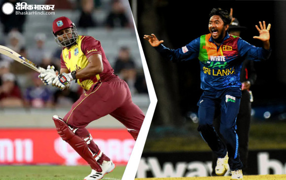 एक मैच में दो कमाल: श्रीलंका के जिस गेंदबाज ने ली विकेटों की हैट्रिक, उसी के 1 ओवर में पोलार्ड ने जड़े 6 छक्के, देखें वीडियो