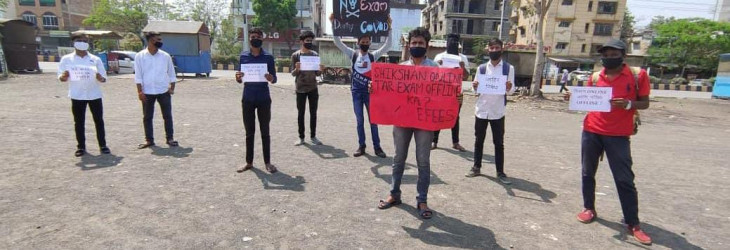 Students performed on board board exam online