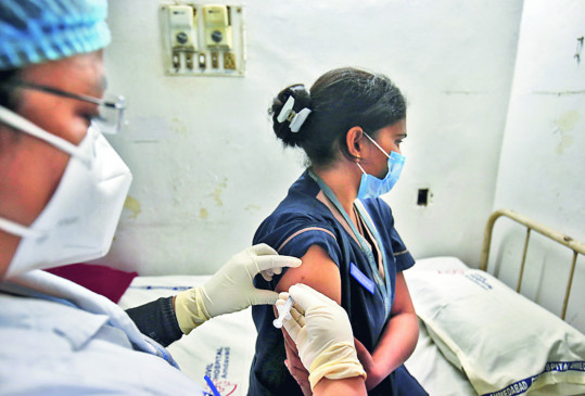 18 plus vaccine and administration awaits instructions