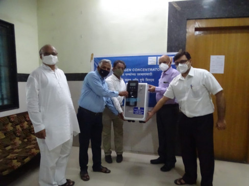 Oxygen concentrator sent from Pune for Melghat