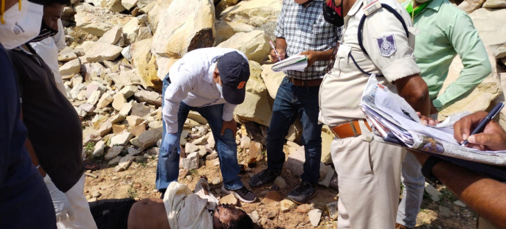 The dead body was thrown near the closed crusher plant after killing the woman - the woman was not identified