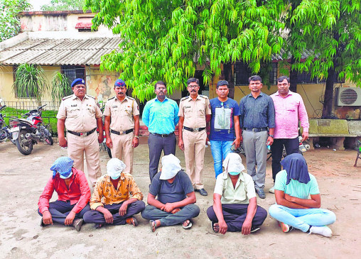 Five accused arrested for stealing material kept for water tank