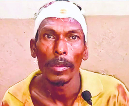 nagpur in Leopard attacked the fisherman