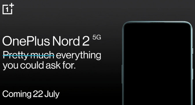 OnePlus Nord 2 भारत में 22 जुलाई को लॉन्च होगा, कंपनी ने दी जानकारी