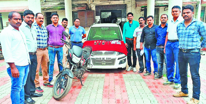 Rangers were celebrating by stealing the professors car, the police caught him with 3 girls