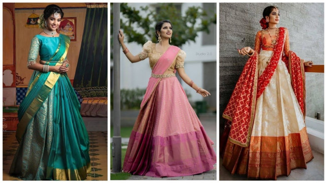Fashion: घर बैठे डिजाइन करें silk saree से लहंगा, नहीं पड़ेगी मशीन की जरुरत