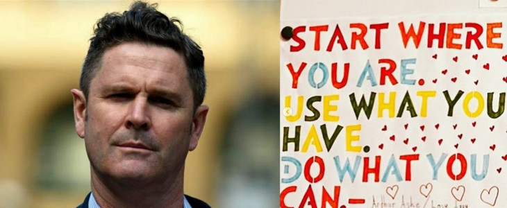 Cairns inspired by Arthur Ashes poster put up by his daughter