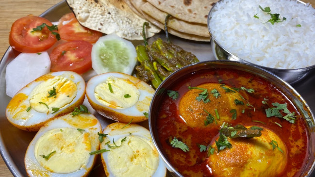मात्र 40 मिनट में तैयार हो जाएगी, अंडा थाली, यहां देखिए, आसान विधि