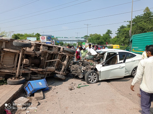 दिल्ली में तेज रफ्तार कार ने कई वाहनों को मारी टक्कर, 1 की मौत, 3 घायल