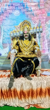 विधायक उईकेे  ने निभाया दशानन का किरदार, खूब बटोरी तालियां