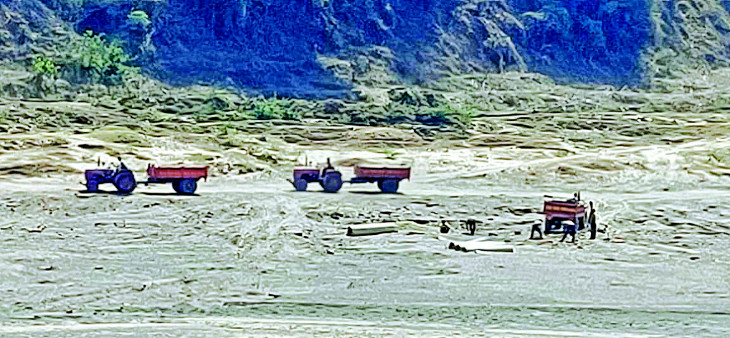 Auction is not done yet sand smuggling is happening