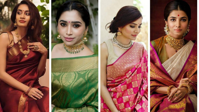 With what kind of saree, what kind of hairstyle and jewelry to pair, know  from the experts | With what kind of saree, what kind of hairstyle and  jewelry to pair, know