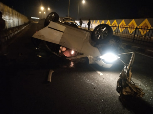 Bike rider killed in auto collision, one injured