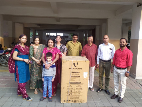 Rama won the fridge in the Jeeto 21 Crore prize scheme