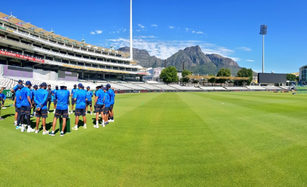 Team India started training in Cape Town for the third test