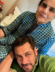 Salman Khan’s paradise in mother Salma’s lap