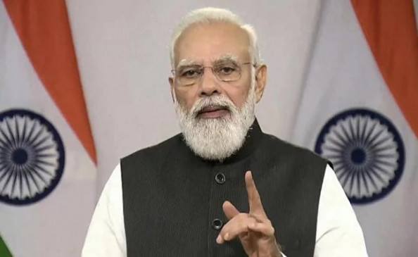 बीजेपी मुख्यालय पहुंचकर पीएम मोदी ने कार्यकर्ताओं को किया संबोधित