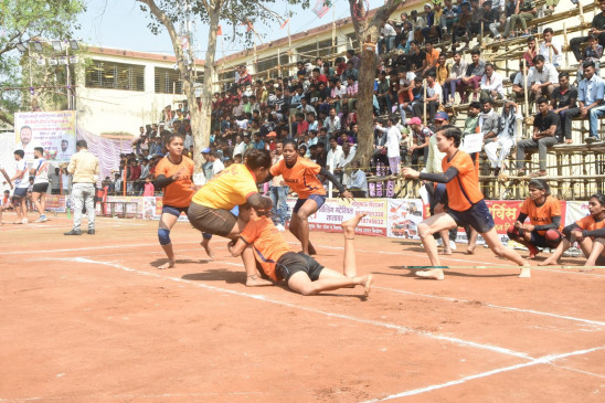 Womens Kabaddi event for the first time in Nandgaon Peth Womens Kabaddi event for the first time in Nandgaon Peth