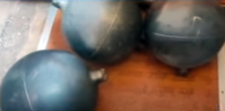 Another iron ball found in Asalamendha pond aria