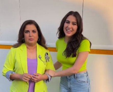 फराह और सारा अली खान ने साथ में की मस्ती, भारती के शो में पहुंची एक्ट्रेस