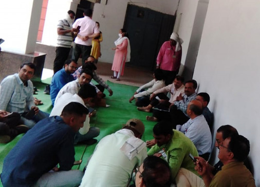 Important work stalled due to strike of revenue workers Important work stalled due to strike of revenue workers