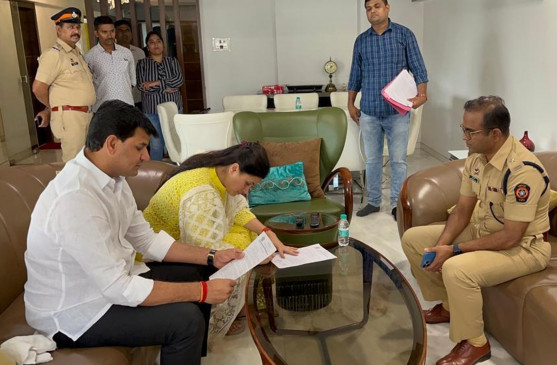 Shiv Sainiks kept preparing for the movement, Rana couple reached Mumbai Shiv Sainiks kept preparing for the movement, Rana couple reached Mumbai