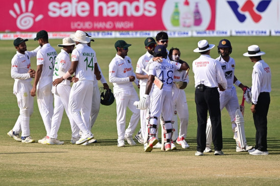 श्रीलंका और बांग्लादेश का पहला टेस्ट मैच रहा ड्रॉ