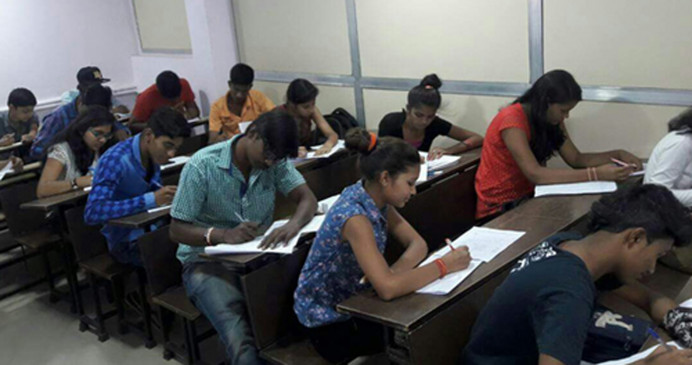 Coaching classes protested against fire audit Coaching classes protested against fire audit