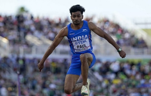 विश्व एथलेटिक्स चैंपियनशिप : भारत के एल्धोस पॉल ट्रिपल जंप में नौवें स्थान पर रहे