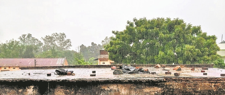 Clouds rained in the district except Amgaon, Saleksa and Road Arjuni