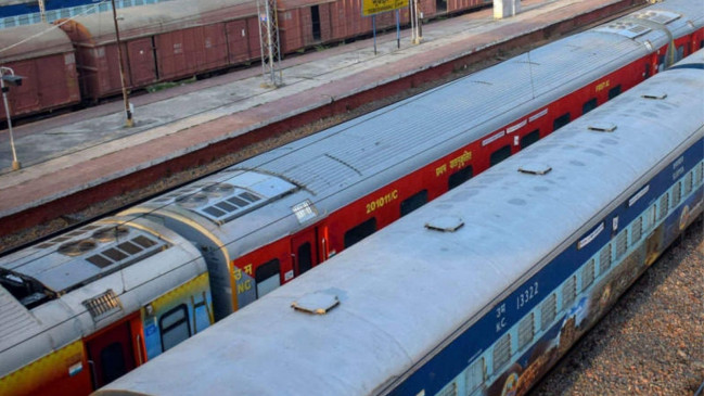 Trains getting delayed due to heavy raining