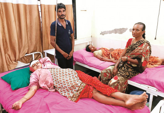 Women laborers returning after completing transplanting work became victims of accident