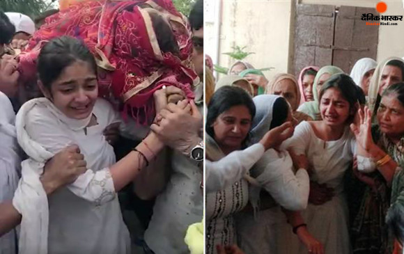 सोनाली फोगाट को रोते हुए बेटी ने दी अंतिम विदाई, हिसार में अंतिम संस्कार में सैकड़ों की तादाद में शामिल हुए लोग सोनाली फोगाट को रोते हुए बेटी ने दी अंतिम विदाई, हिसार में अंतिम संस्कार में सैकड़ों की तादाद में शामिल हुए लोग