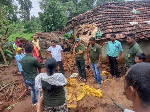 Then a herd of wild elephants returned to Gadchiroli