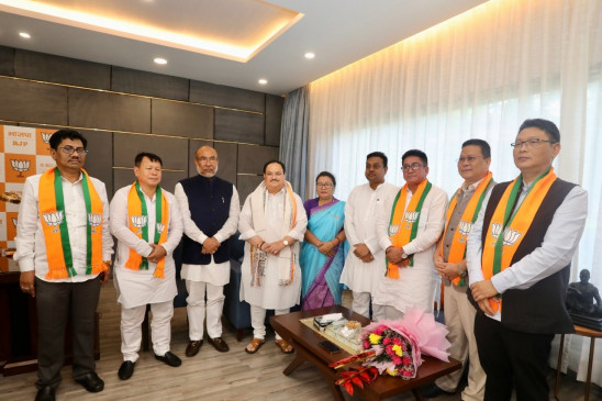 मणिपुर में भाजपा में शामिल हुए जदयू के 5 विधायकों को नड्डा ने बधाई दी