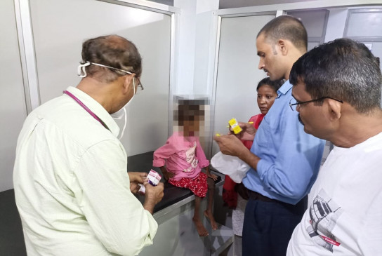 Very severely malnourished girl found in Chitrakoot city, admitted to Piku for treatment